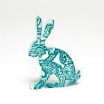 Turquoise Paisley Hare Glas..