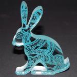 Turquoise Paisley Hare Glas..