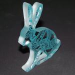 Turquoise Paisley Hare Glas..