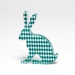 Turquoise Harlequin Hare Gl..