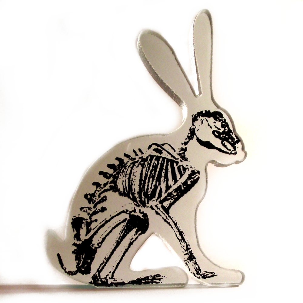 Xray Hare Glass Sculpture